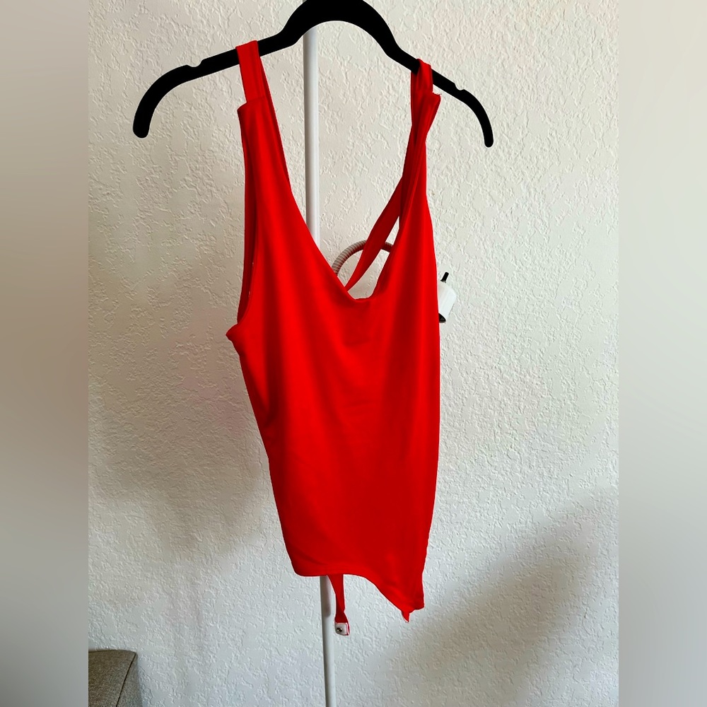 Red bodysuit